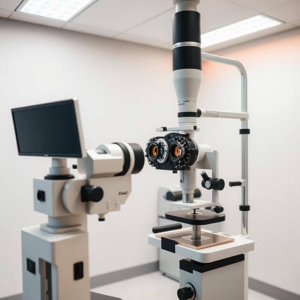 Eye exam equipment